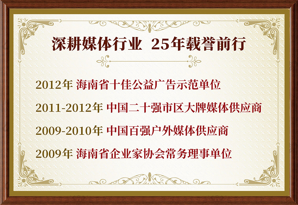 2011-2012中国二十强市区大牌媒体供应商